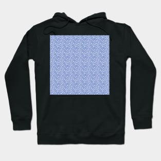 Sky Blue Paw Print Pattern Hoodie